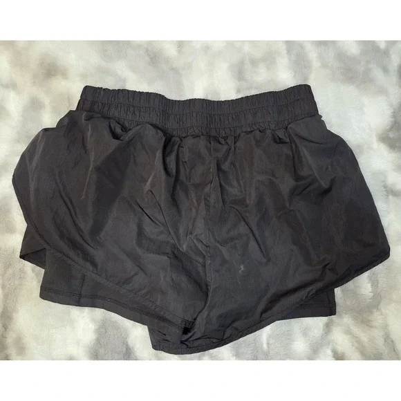 Offline by Aerie The Hugger Black 2-in-1 Running Athletic Shorts XL - Picture 2 of 3